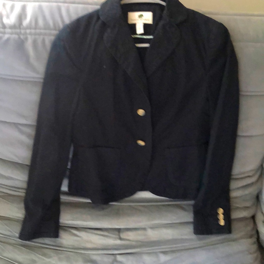 banana republic black casual blazer